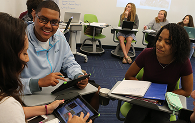 students in a classroom