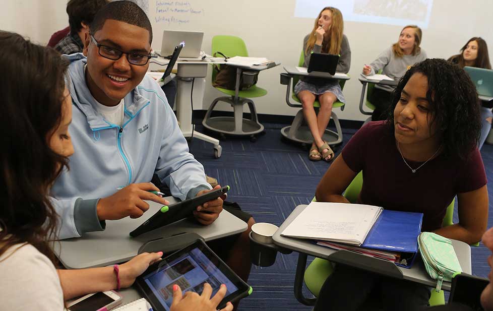 students in a classroom 