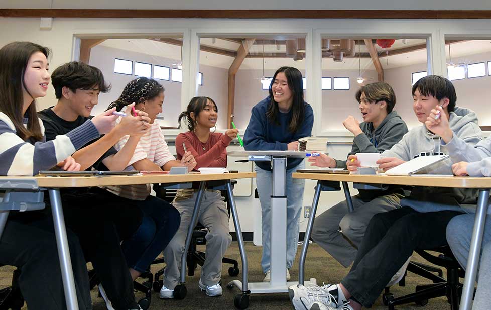 students in a classroom